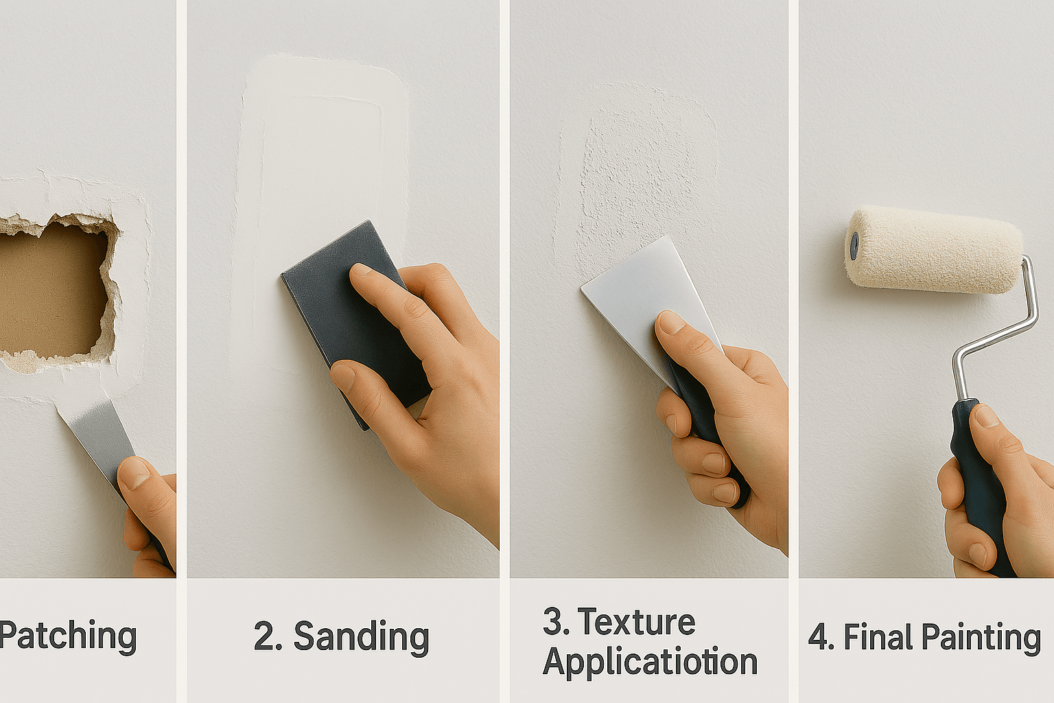 TEXTURE MATCHING - Professional drywall services in Vancouver